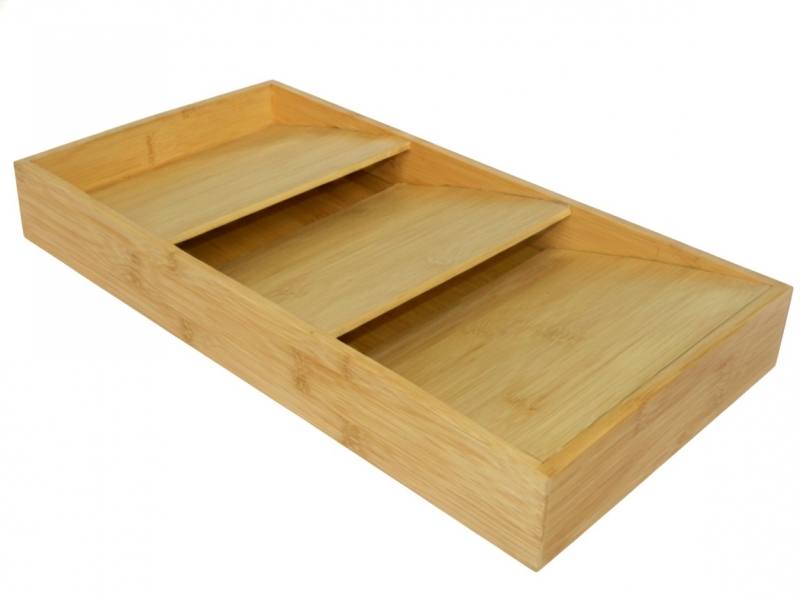 Bamboo drawer organizer